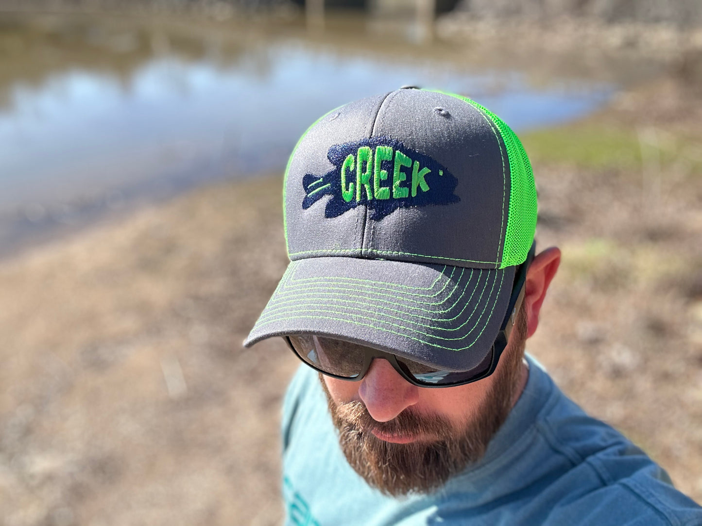 Green Snap-Back Hat