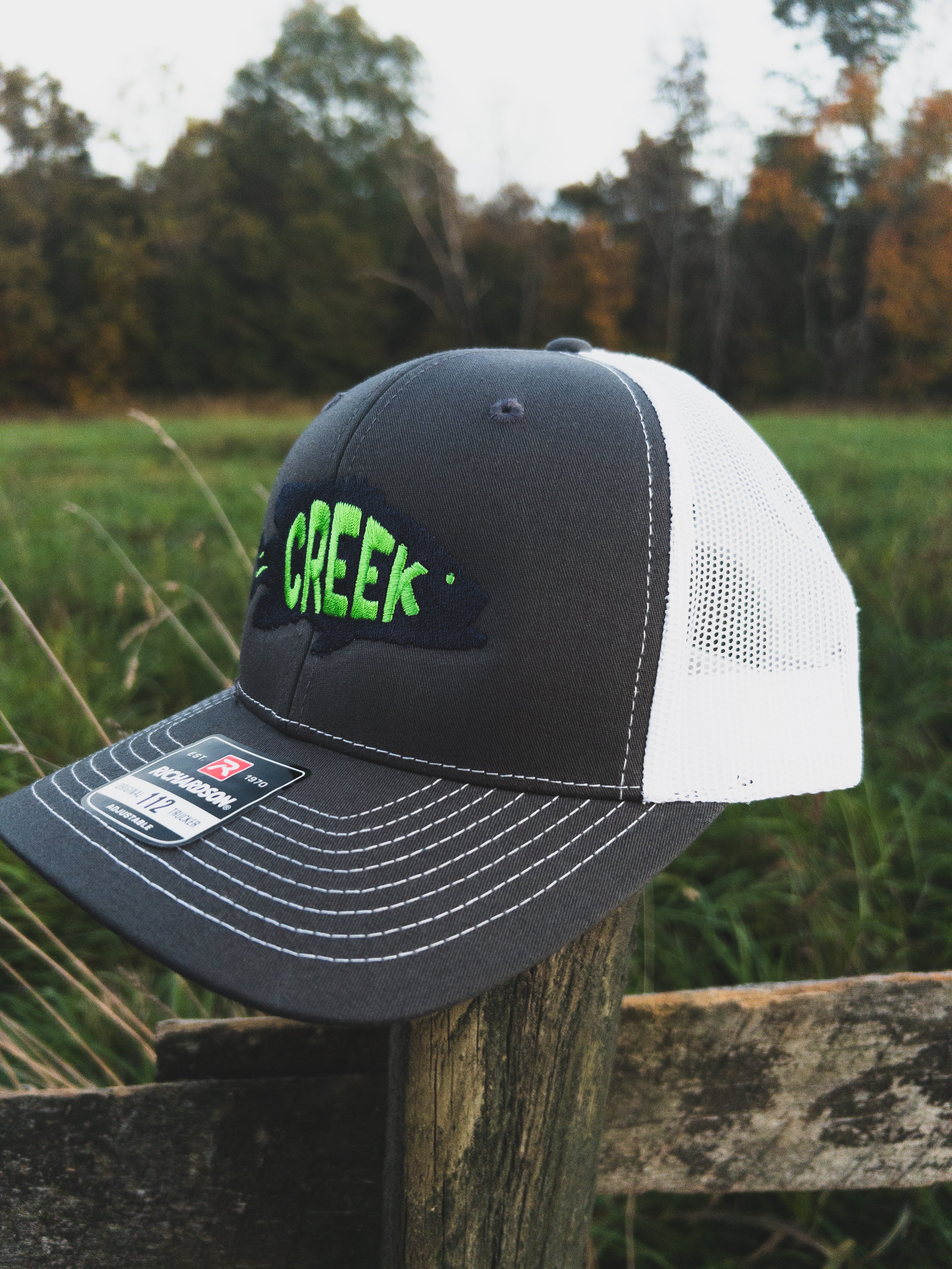 White Snap-Back Hat – Creek Fishing Adventures